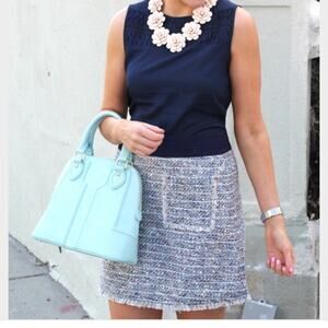 J. Crew Multicolor Tweed Mini Skirt sz 10